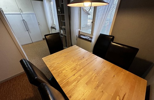 Ljungaverk Apartment | Apartment with open fireplace, balcony, parquet floor and greatest service