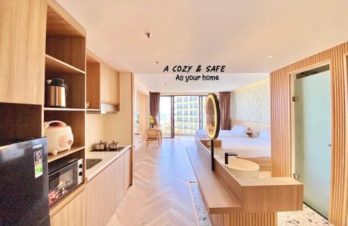Dien Duong Apartment | Apartment with sea view from bed, 5 star resort 1N