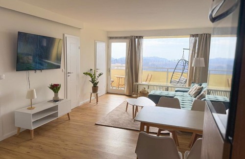 Hohegeiß Apartment | Apartment Wolfswarte, Panorama, Sauna, Schwimmbad