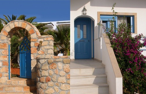 Trifylia Apartment | Apartments for 4 -5 people/romantic palm garden - right on the sea