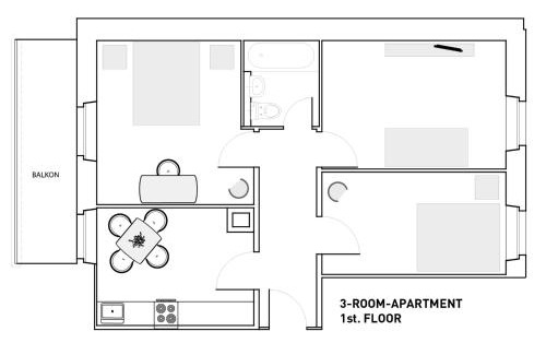 Iselin Apartment | Apartments Spalenring 10