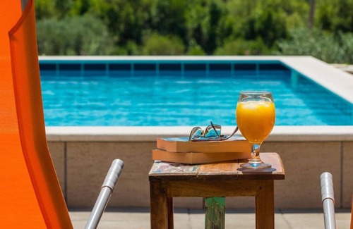 Cilipi Apartment | Apartments Villa Harmonia - One-Bedroom Apartment with Patio and Shared Pool