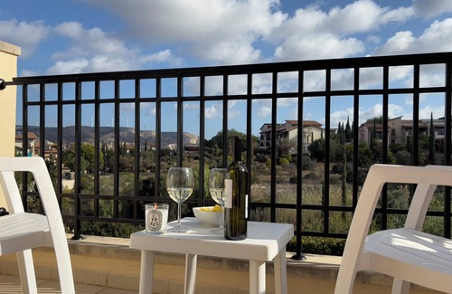 Kouklia Apartment | Aphrodite hills, Anatoli, 2 bedroooms apt , large terrace, 2 min from the pool