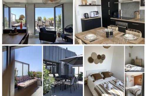 Les Sables d'Olonne Apartment | Appartement cosy 2 ch avec toit terrasse & parking - Lumineux et calme