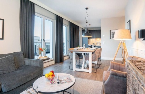 Grossenbrode Apartment | Appartmenthaus Südstrand 44, Wohnung 16 Strand in Sicht