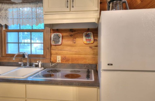 Millersburg Cabin | Apple Blossom - Secluded Cabin Getaway with Hot Tub, Kitchen, and Fireplace