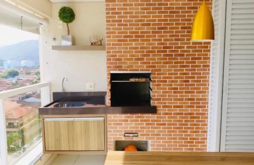 Martim de Sa Apartment | Apt Pé na Areia Martim de Sá Churrasq Varanda