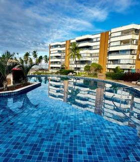 Pouso Alegre Buraquinho Apartment | Apto 2 quartos pé na areia com piscina Wi Fi e garagem em Vilas do Atlântico