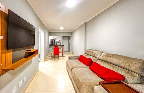 Real Apartment | Apto a beira mar com Wi-Fi na Praia Jardim Real/SP