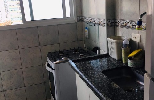 Tupi Apartment | Apto foot in the sand, p/06 people, balcony, garage, screen protection, kit/beach, wi-fi