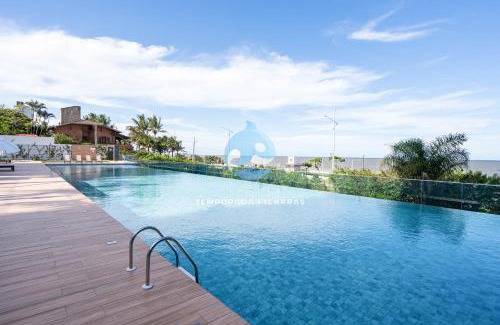 Itacolomi Apartment | Aptos Pé na Areia Vista Mar Condomínio Resort Completo com Piscina borda Infinita, Beach Tennis, Academia, Sala de Jogos, Brinquedoteca, Playground e Portaria 24H 3 Quartos com Ar-Condicionado, Churrasqueira Privativa Reserve Agora e Viva essa Experiência