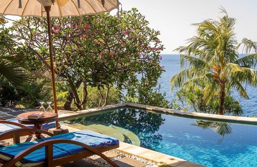 Amed Villa | Aquamarine Seaview - Oceanfront villa with Private Pool