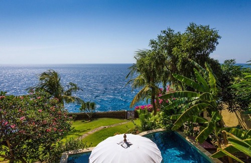 Amed Villa | Aquamarine Seaview - Oceanfront villa with Private Pool