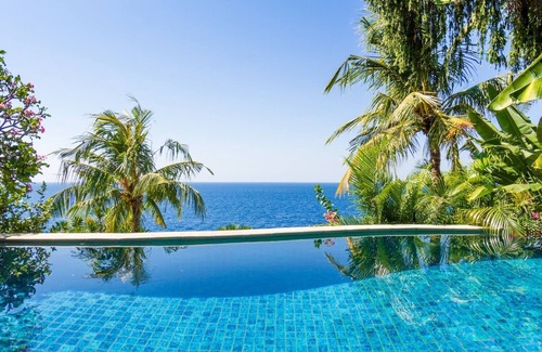 Amed Villa | Aquamarine Seaview - Oceanfront villa with Private Pool