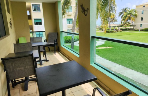 Loiza Condo | Aquatika 7302 Ocean View- 3 bdrm condo - steps to beach!