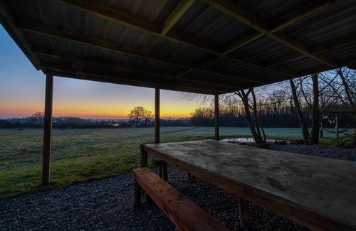 Wrexham RV Rental | Arcadia Safari Tent in Private 5 Acre Field