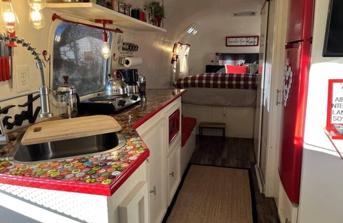 Hico House | Archie the Airstream in the New River Gorge National Park beside local Brewery