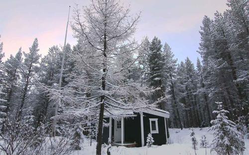 Jukkasjarvi Cabin | Arctic Island - Remote island, reachable only by boat or snowmobile