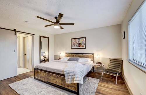 Southbelt/Ellington House | Art-Filled Modern Tudor. Spacious, Close to Shopping and Great for group Trips!