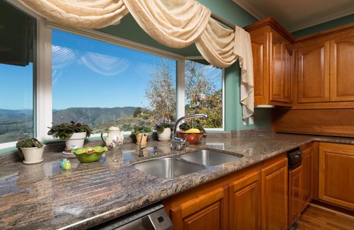 Fallbrook House | Artist-Designed Mountain-top Retreat with View, Garden, Orchard, Lawn & Steinway