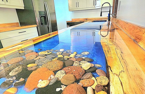 Laurium House | **Artistry view of Lake Superior with the allurement of Upper Entry Lighthouse *