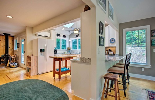 Hendersonville House | Asheville-Area Cabin w/Fire Pit & Forest Views