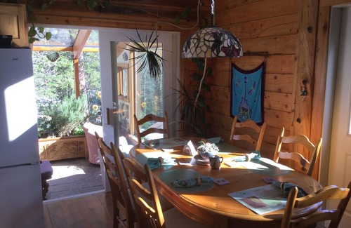 Alma House | Aspen View - Beautiful Log Home with National forest and your own babbling brook