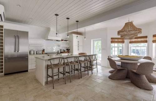 Triana Shores Villa | At Ease Harbour Island - Pool, Staff, Beach Cabana