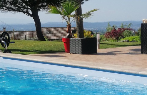 Marches House | At the foot of the Vercors: house with heated pool, panoramic view of the Drôme river
