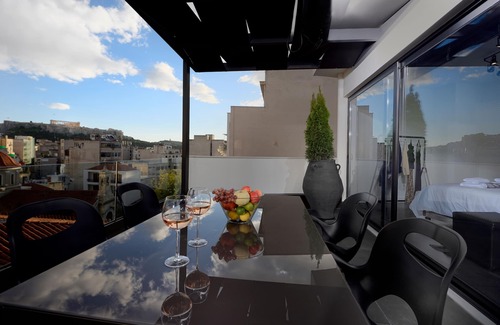 Psirri Apartment | Ater Albus Deluxe Loft Acropolis View from K&K