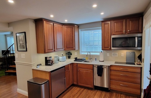 Tenleytown House | AU Park Basement Executive Apt, Private Entrance, Large Windows, Steps to Metro