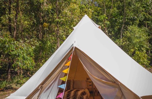 Verrierdale Cabin | Aura Glamping Tent: Eco Stay w/Private Bathroom & Nature Views Near Noosa