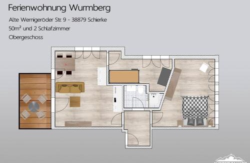 Mandelholz Apartment | Auszeit-im-Harz Haus 1 Wohnung Wurmberg