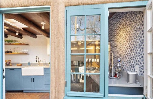 Historic Eastside RV Rental | Authentic Adobe Masterpiece: 2br/2ba, modern redesign, stylish kitchen, courtyard