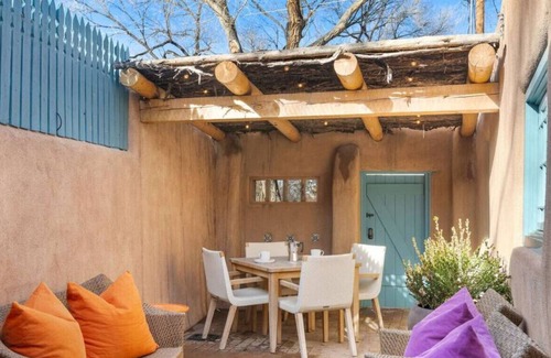 Historic Eastside RV Rental | Authentic Adobe Masterpiece: 2br/2ba, modern redesign, stylish kitchen, courtyard