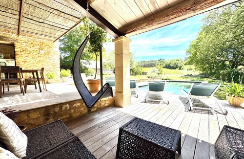 Villedieu House | AUTHENTIC STONE FARMHOUSE WITH HEATED POOL IN QUIET COUNTRY SETTING