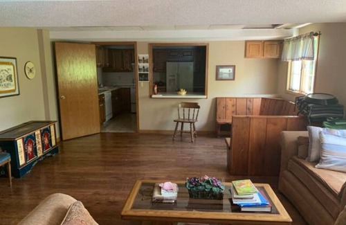New Glarus House | Authentic Swiss Chalet w/private saltwater pool, sauna, grill, fire pit & more