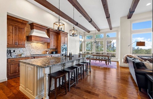 Colorado Springs House | Ave Maria House: Secluded Mtn Retreat. Games. Hot tub. Sleeps 25+