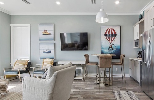 Crescent Beach House | "Awave From It All" Beachfront + Private Pool w/Beach Chairs & Umbrellas Included! Equipped with an Indoor Elevator!