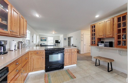 Portsmouth House | Awesome Waterfront Getaway-oversized deck overlooking the water-2 bedrooms/1bath