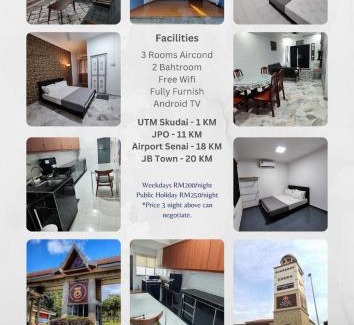 Pulai House | Aydan Homestay, UTM, Taman Sri Pulai, Skudai