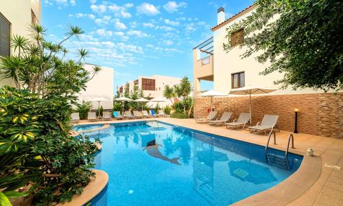 Skaleta Villa | Azure Horizon Villa Heated Pool Beach at 550 m