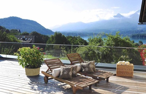 Drobollach am Faakersee House | B Double room, balcony and lake view - Biohof Naturzeit Faaker See