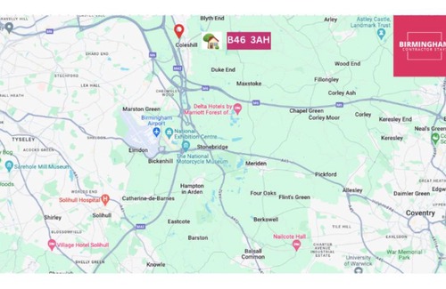 Coleshill Apartment | B46 Coleshill-Hams Hall-HS2 and NEC -3 Bedroom Apartment with 4 Beds