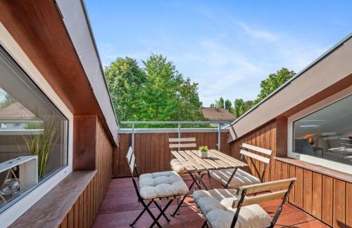 Grunbuhl-Sonnenberg Apartment | BackHome - BUSINESS&FAMILY - Parken, 3-Zimmer, SmartTV, Balkon, Waschmaschine, ruhige Stadtrand-Lage, Netflix, 60qm, 24h Checkin