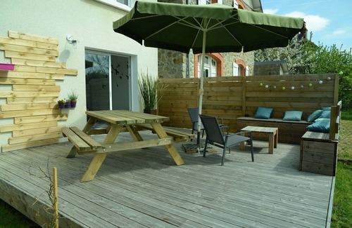 Saint-Jean-le-Thomas House | BAIE DU MT ST MICHEL -PLAGE, house with garage, terrace, enclosed garden, free wifi