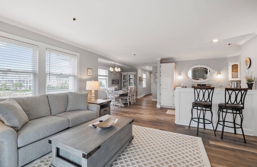 Boyne City Condo | Balcony Bliss Over Lake Charlevoix | Waterfront Stay With Patio | Fireplace |