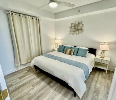 Florida Central Atlantic Coast Apartment | Balcony King Suite - Lake & Pool view