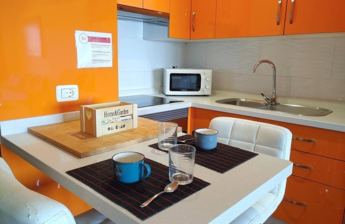 Santiago del Teide Apartment | Balcony, sea view, WiFi, A/C, swimming pool, 100 mts. from beach