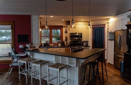 Baldwin House | Baldwin, MI beach front home on Big Star Lake, 3bed/3bath+bunks sleeps 14